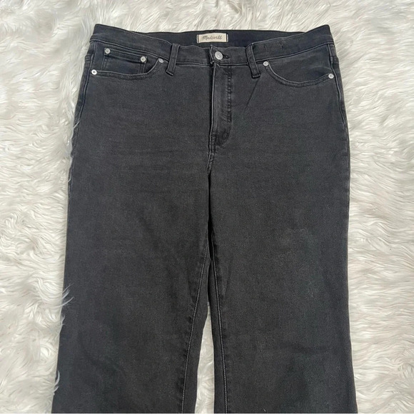 Madewell Cali Demi-Boot Jeans Starkey Wash Black Denim Casual Women’s 32 - Picture 4 of 11